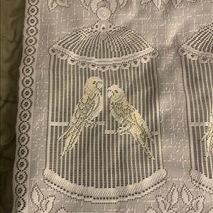 Elegant lace curtain or valance panel